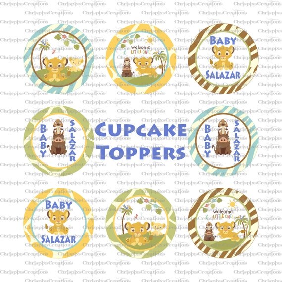 Instant Download 8 Boy Lion King Baby Shower by ChrispixsCreations