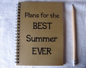 Plans for the BEST Summer EVER - 5 x 7 journal - JournalingJane