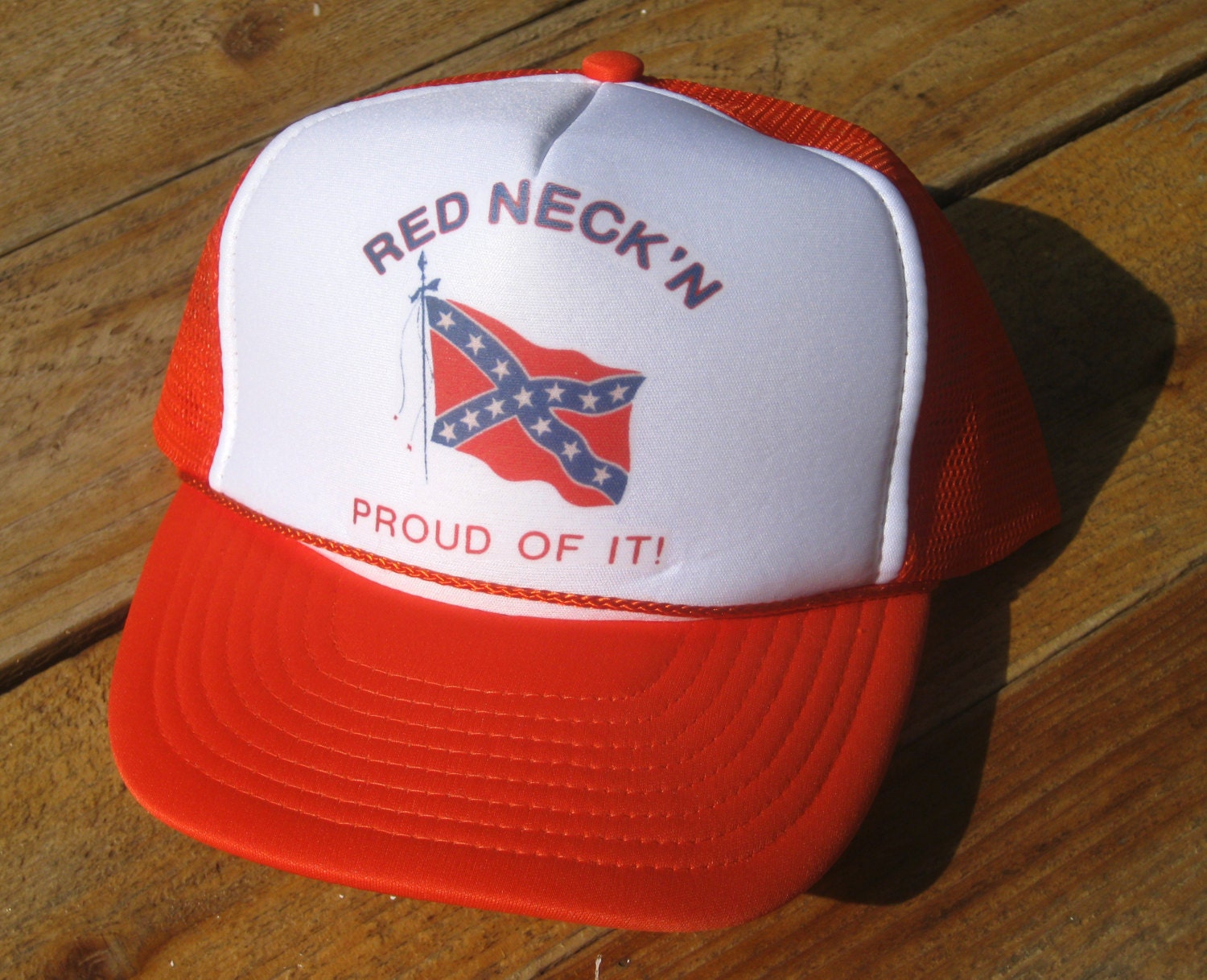 Vintage Redneck and Proud of it Confederate Flag by EpicElectric