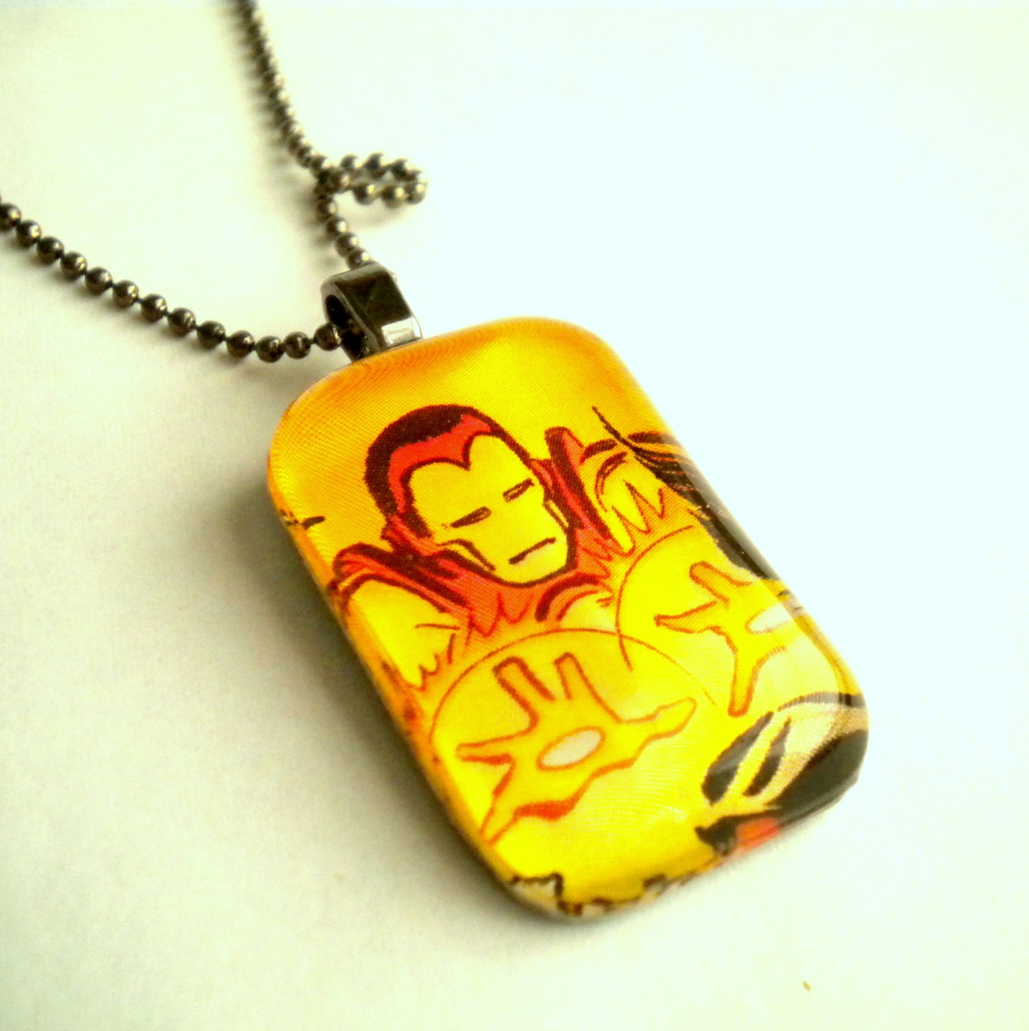 Iron Man Pendant Necklace from Actual Marvel by ComicGeekery
