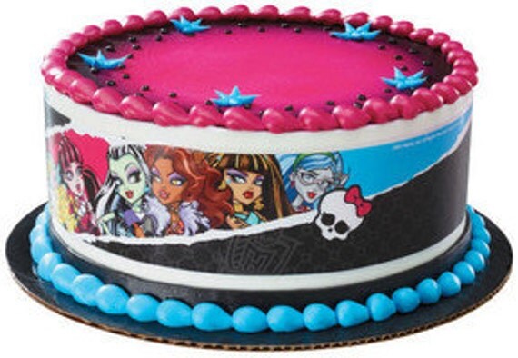 MONSTER HIGH-CLASSMATE Designer Prints Edible Image Cake Topper Il_570xn