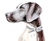 Dog - watercolor painting - art print hunting dog - MundoMeo Dog - watercolor painting - art print hunting dog - MundoMeo