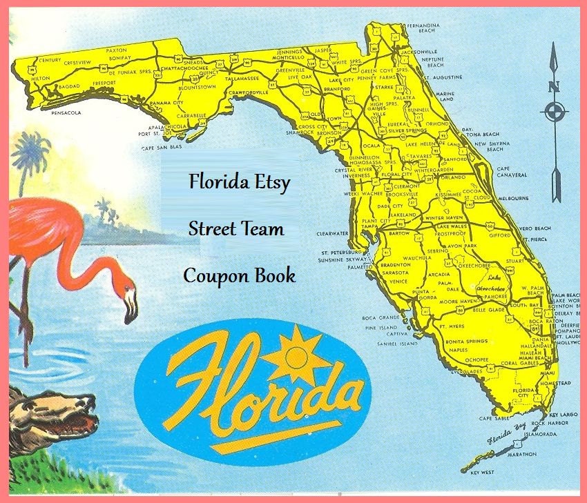 Florida Etsy Street Team Coupon Book - TeamFEST