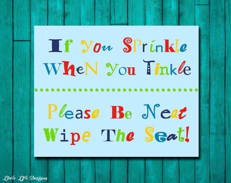 Popular items for child bathroom art on Etsy