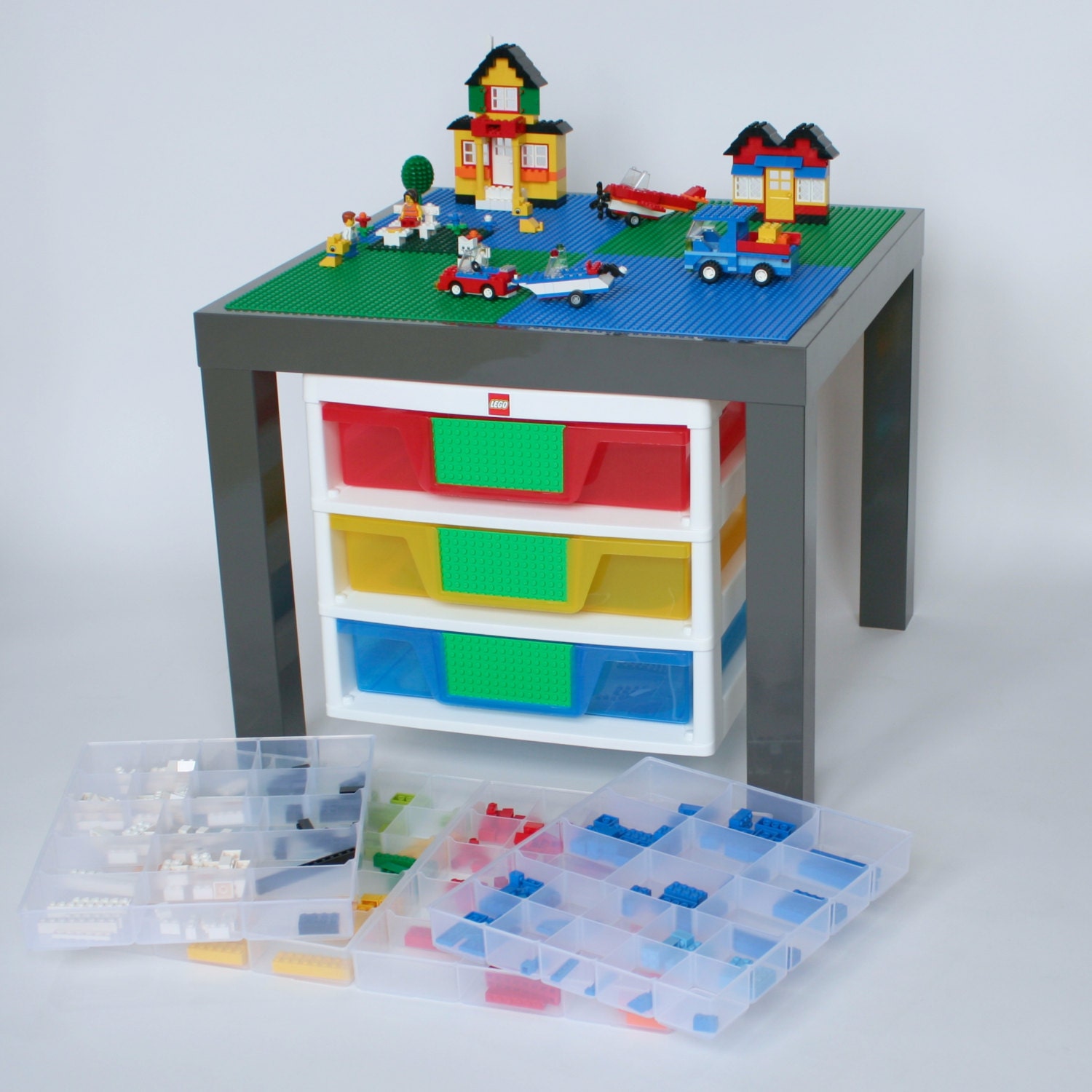 lego three drawer storage unit