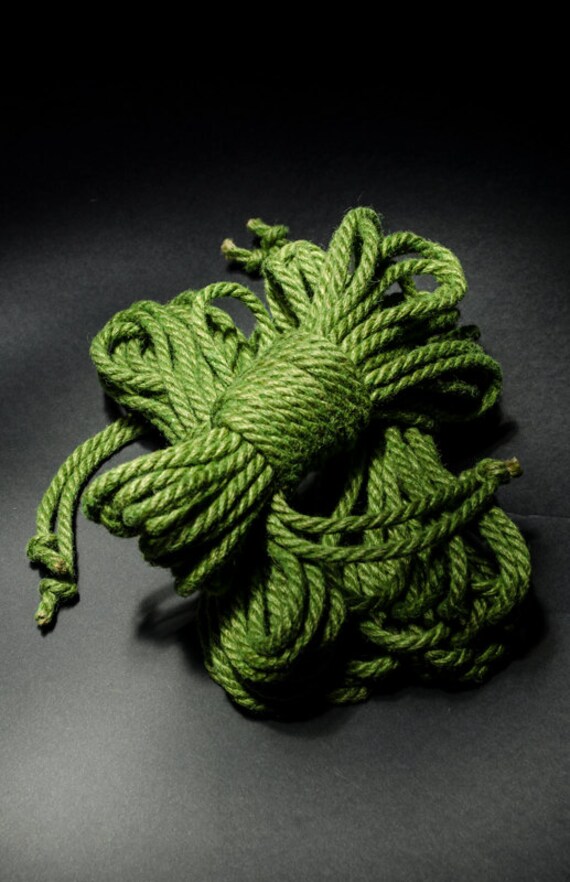 Jute Rope Kit for Shibari / Kinbaku Kelly Green by DreXrope
