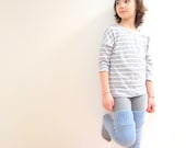 Girls Leg Warmers Upcyceld wool light blue cozy warm winter accessory footless socks stylish bubynoa essentials - bubyNoa