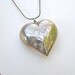 Reserved for A - Vintage Engraved Sterling Mexican Heart Pendant - Large Heart, Puffy Heart