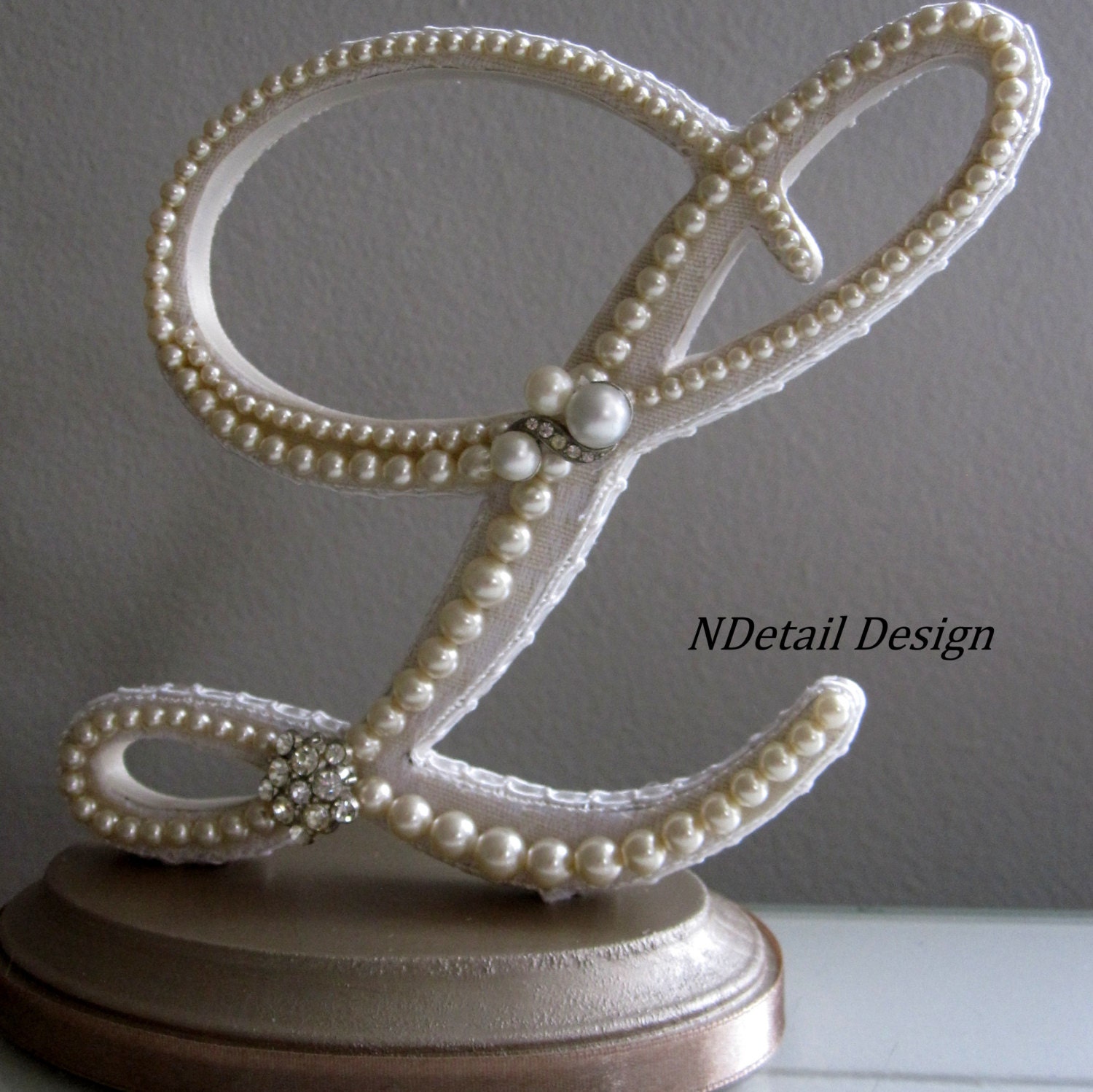 Items similar to Monogram Custom Wedding Cake Topper ...
