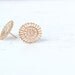 Sun earrings - Gold, gold stud earrings, small earrings
