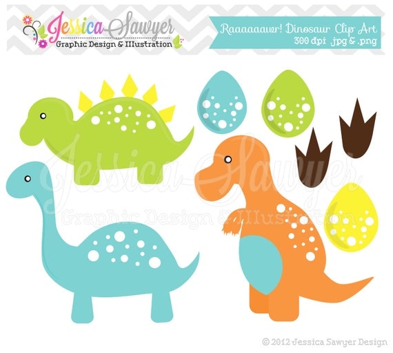 INSTANT DOWNLOAD, dinosaur clipart - baby boy clip art - dino graphic - invitation image - commercial use Il_570xn