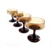 Vintage Smoky Sherbet Glasses