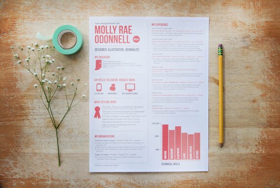 Color resume examples
