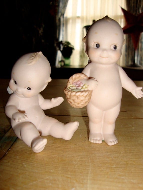 Vintage Enesco Kewpie Cupie Doll Figurines by bobsfindsndesigns