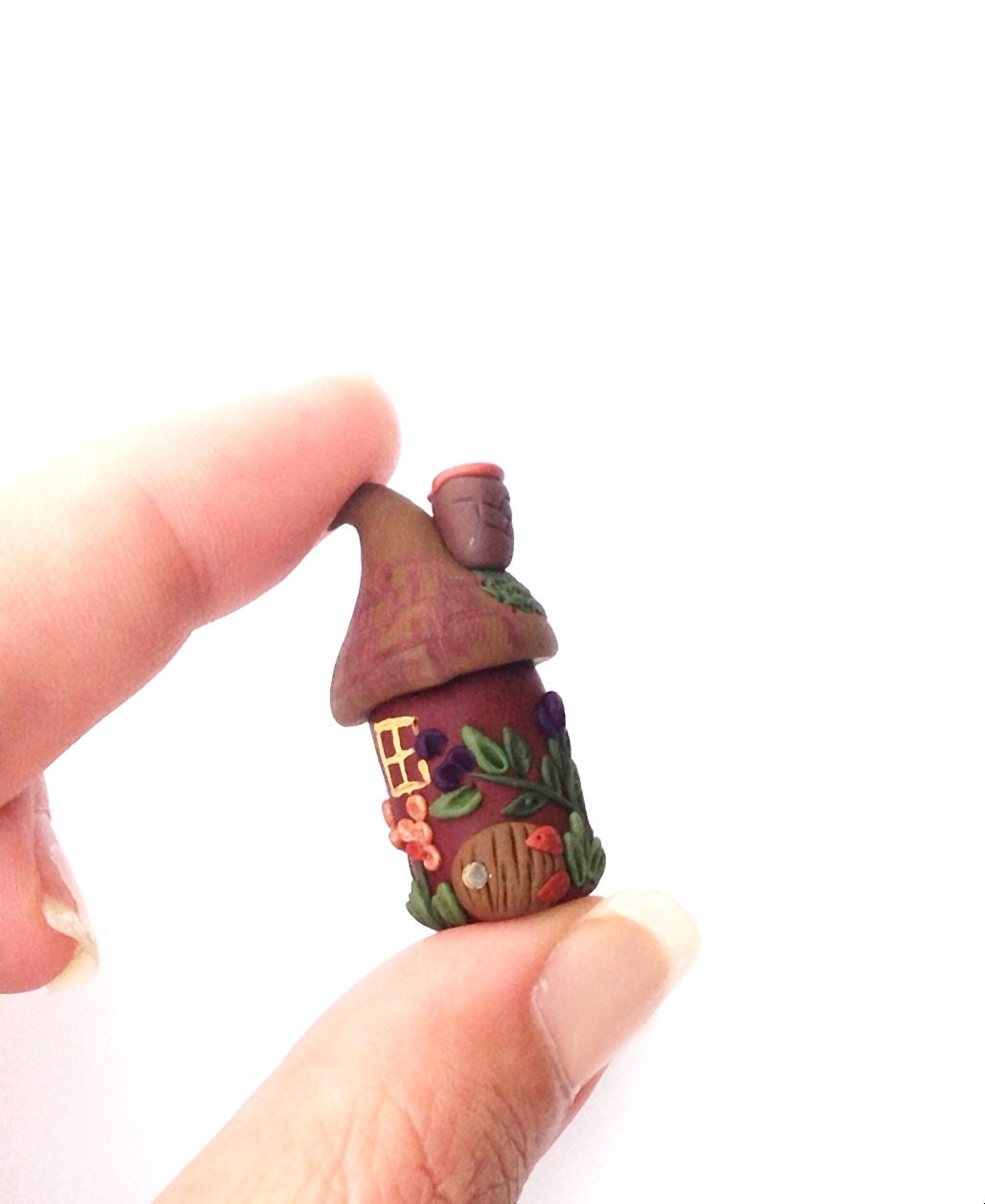 Gnome Home, Fairy home PDF tutorial, Polymer Clay Tutorial, miniature tutorial, tiny house tutorial, Polymer Applique - PiperPixieDesigns