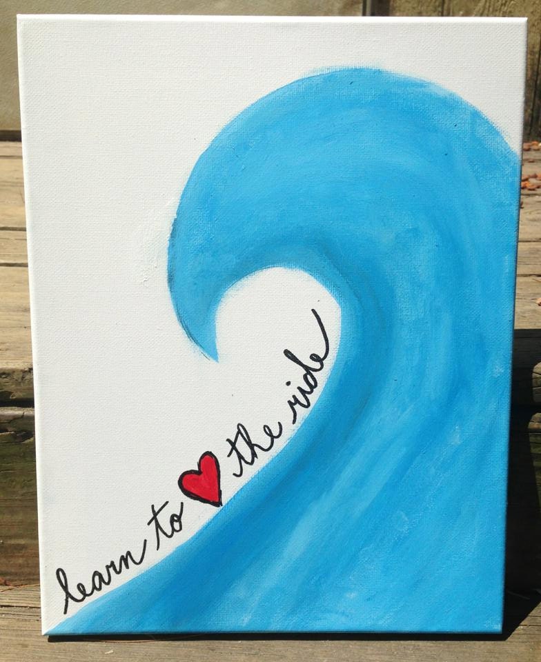 Canvas Painting Learn To Love The Ride By JordansCanvas On Etsy