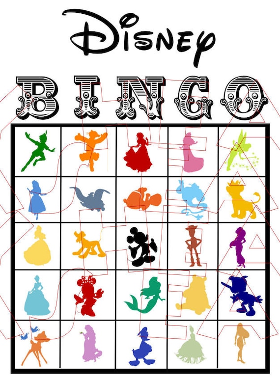 Old Fashioned image intended for disney bingo printable Playful image within disney bingo printable
