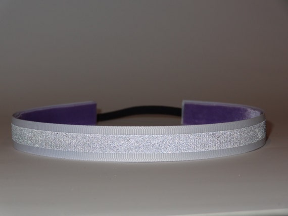 reflective non slip headband great for running, walking, biking at night .picture shows it reflecting