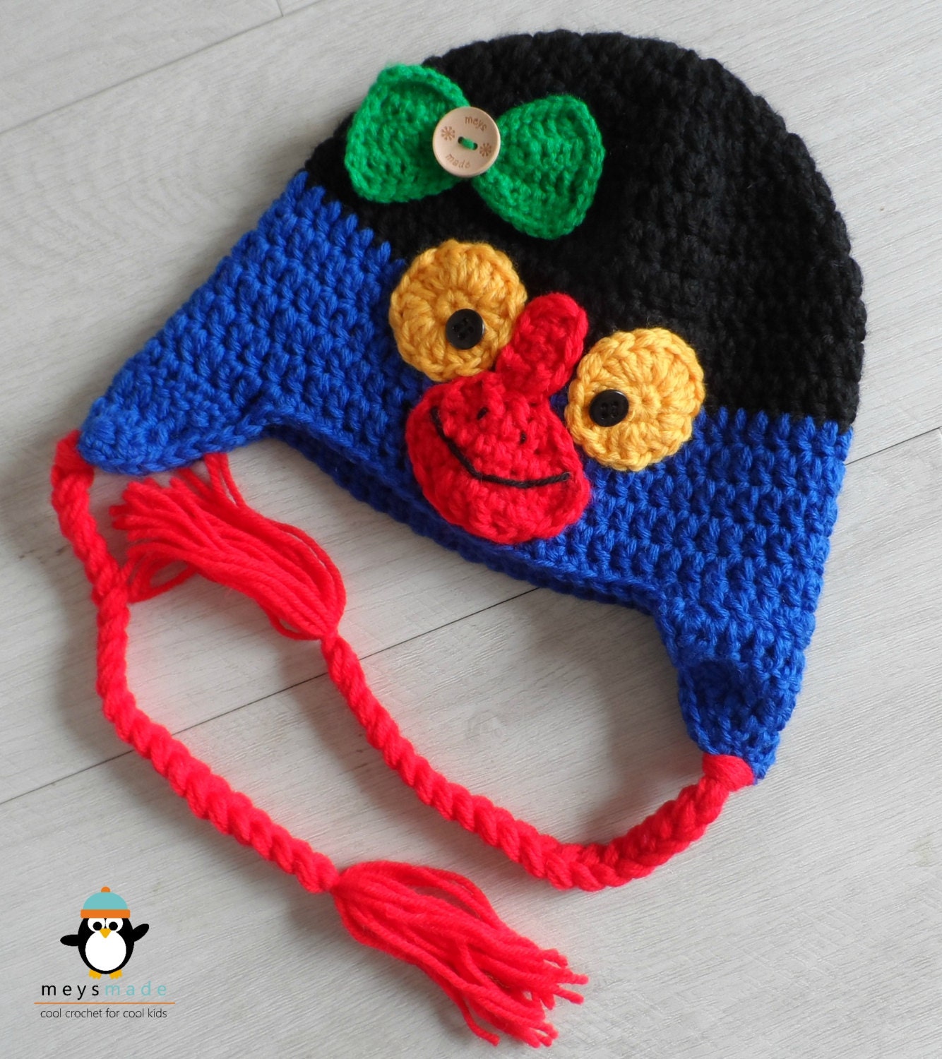 Crochet Pukeko Hat - Made to order - Kiwiana - Photo prop, gift, or unique accessory - MeysMadeCoolCrochet