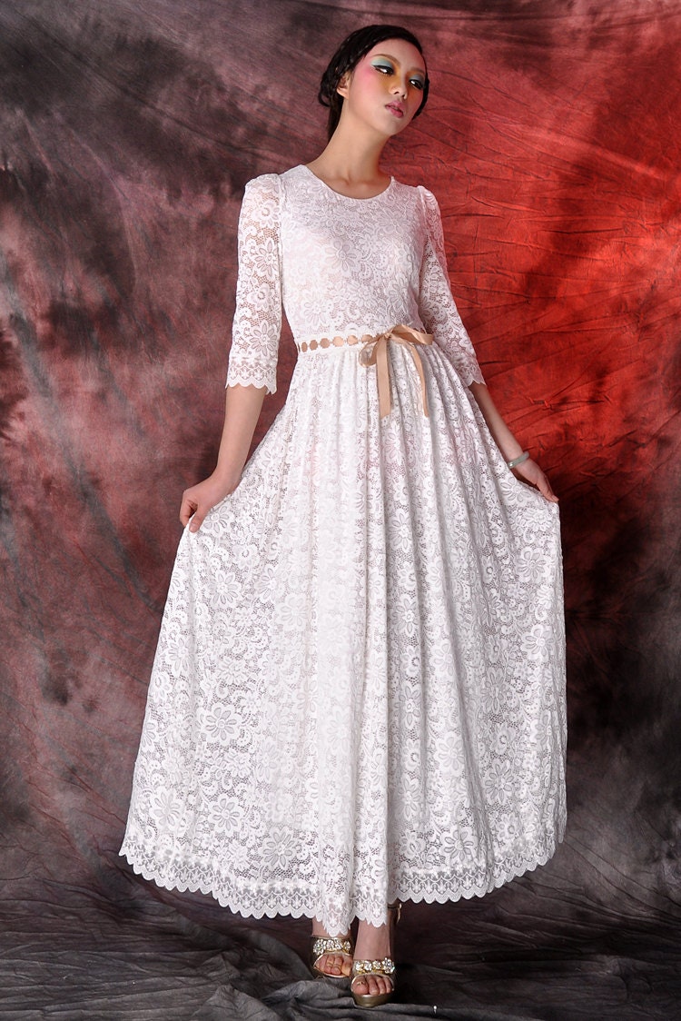 White Wedding Maxi Dress
