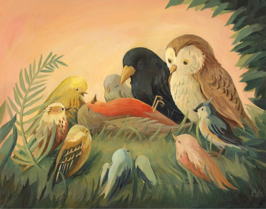 The Death of Cock Robin Print 10x8