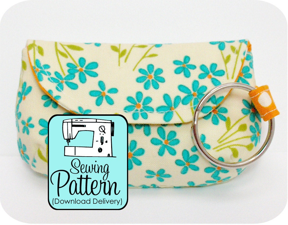Keychain Clutch Sewing Pattern - PDF Pattern (Instant Download)