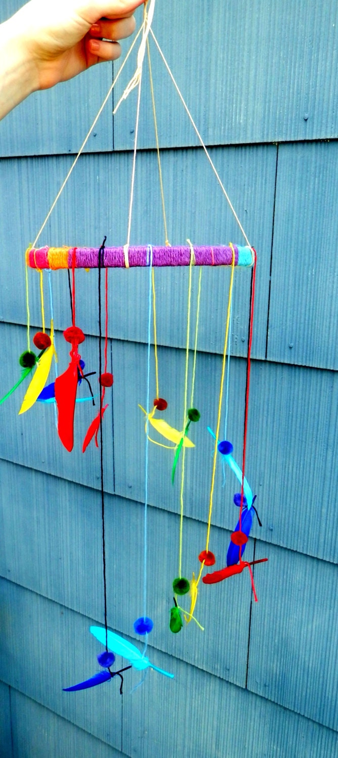 Feathers Dream Catcher Cascading Mobile Tribal Mother's Day Gift Housewarming