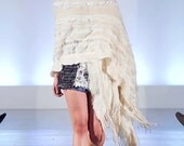 Luna a Throw in all white as seen at Anthropologie