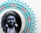 Chief Joseph Beaded Pin