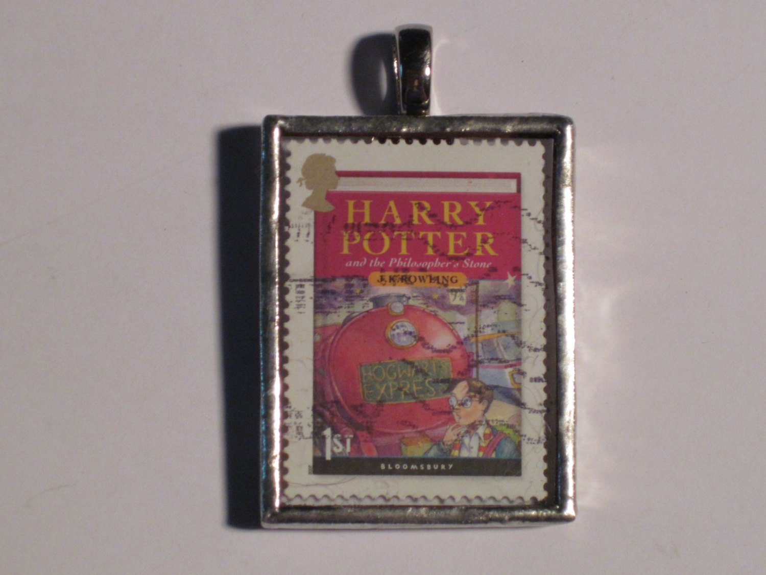 Postage Stamp Pendant - Harry Potter - Philosopher's Stone - Book One