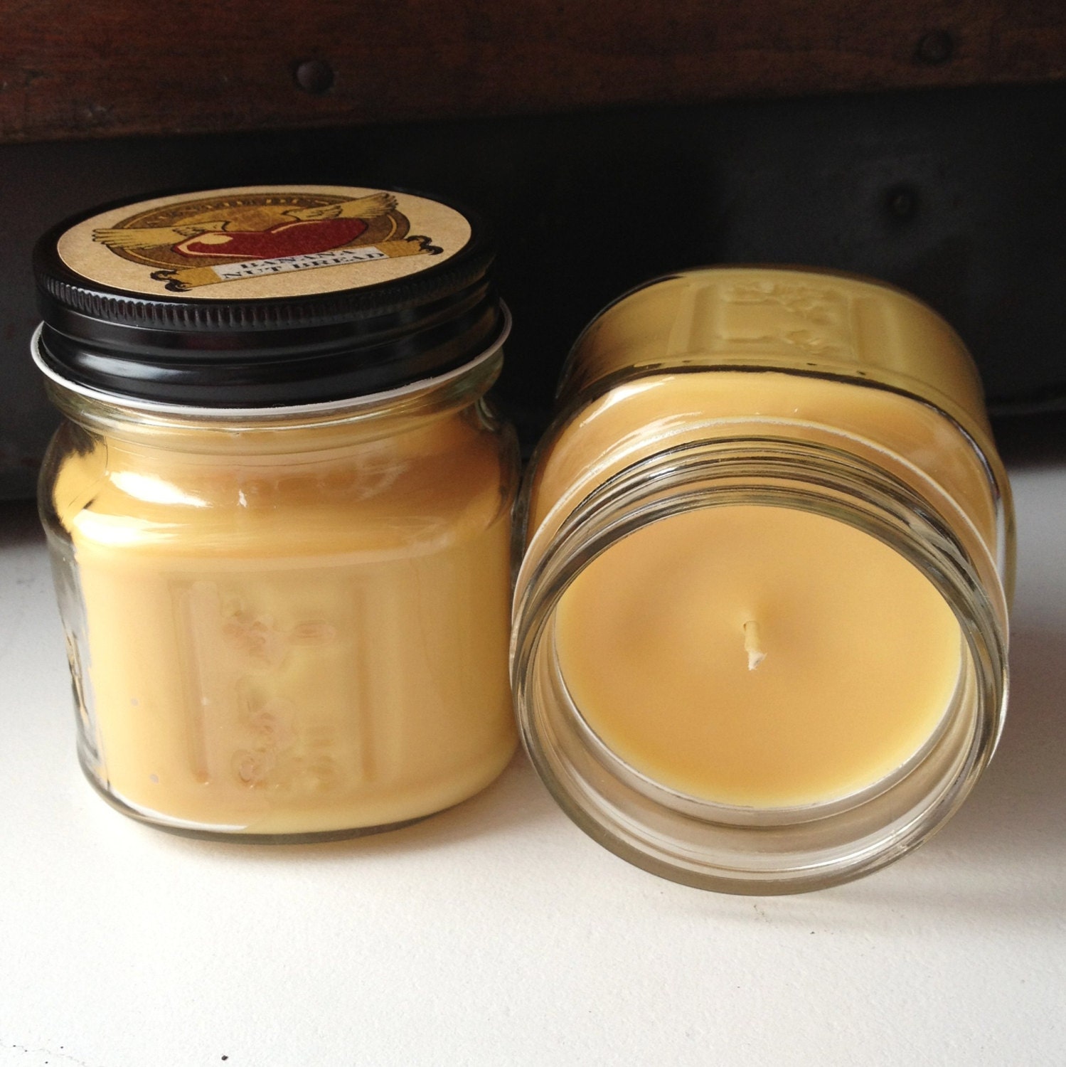 CAROLINA SHORES 8 Ounce Soy Blend Mason Jar Candle AuntieDis
