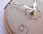 A Ring of Bees Hand Embroidered Wall Clock Supporting the BBKA