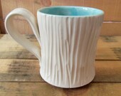 Carved Porcelain Mug