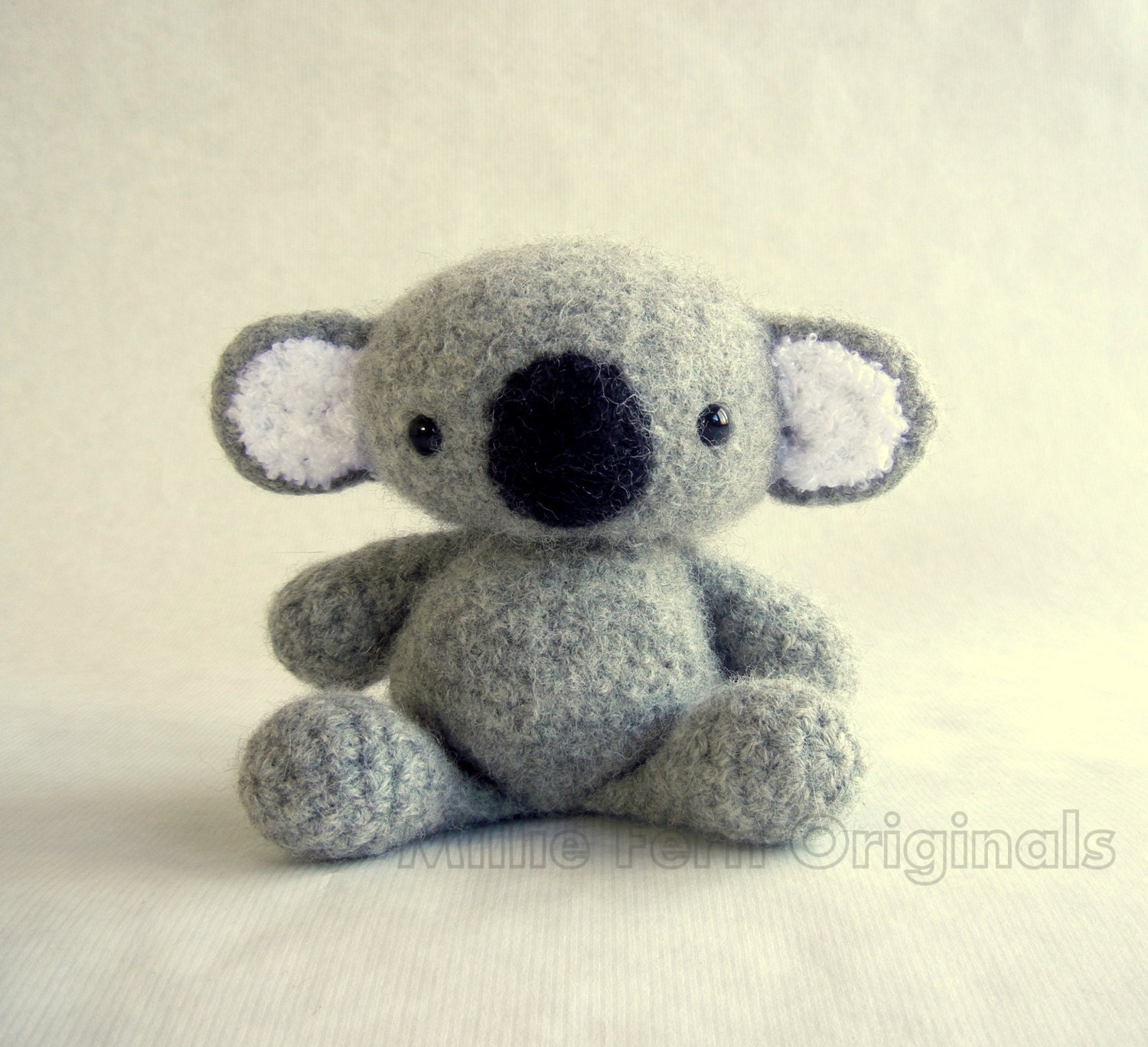 Felted Wool Koala Crochet Plush Toy