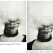 Modern Oddity - FREE SHIPPING - Print Head Exploding Movement Blur Face Black Lace Gray White Surreal Creepy Eyes Mask