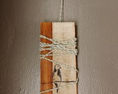 Wrapped Lone Bird - Hand printed House Decor Art