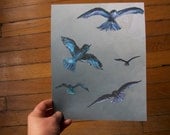 Birds in Flight - 8 x 10 print