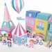 Paris Neighborhood Paper Playset Printable Paper Craft PDF
