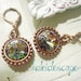 Bohemian Earrings, antique copper Peacock Swarovski crystal earrings, boho, shabby chic jewelry, gypsy princess style  - Kaleidescope