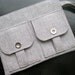 Wristlet Wallet - Silver Linen Shimmer Wallet Wristlet