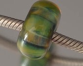 KILLERBEEDZ1 - Green with Envy - Big Hole Barrel Bead (European Charm Bracelet)