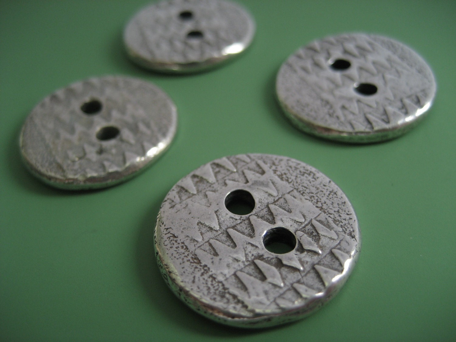 A Button Remembering- Handcast Pewter Single Button