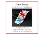 Peyote Bracelet Pattern ... JIGSAW PUZZLE ... Colorful . Autism Awareness . Wide . Multicolor . Bright . Beadweaving . PDF . 3 for 2