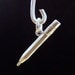 Pencil Charm - Sterling Silver Charm - Teacher - Writer Charm