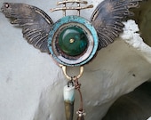 Take Flight - Mixed Metal Pendant