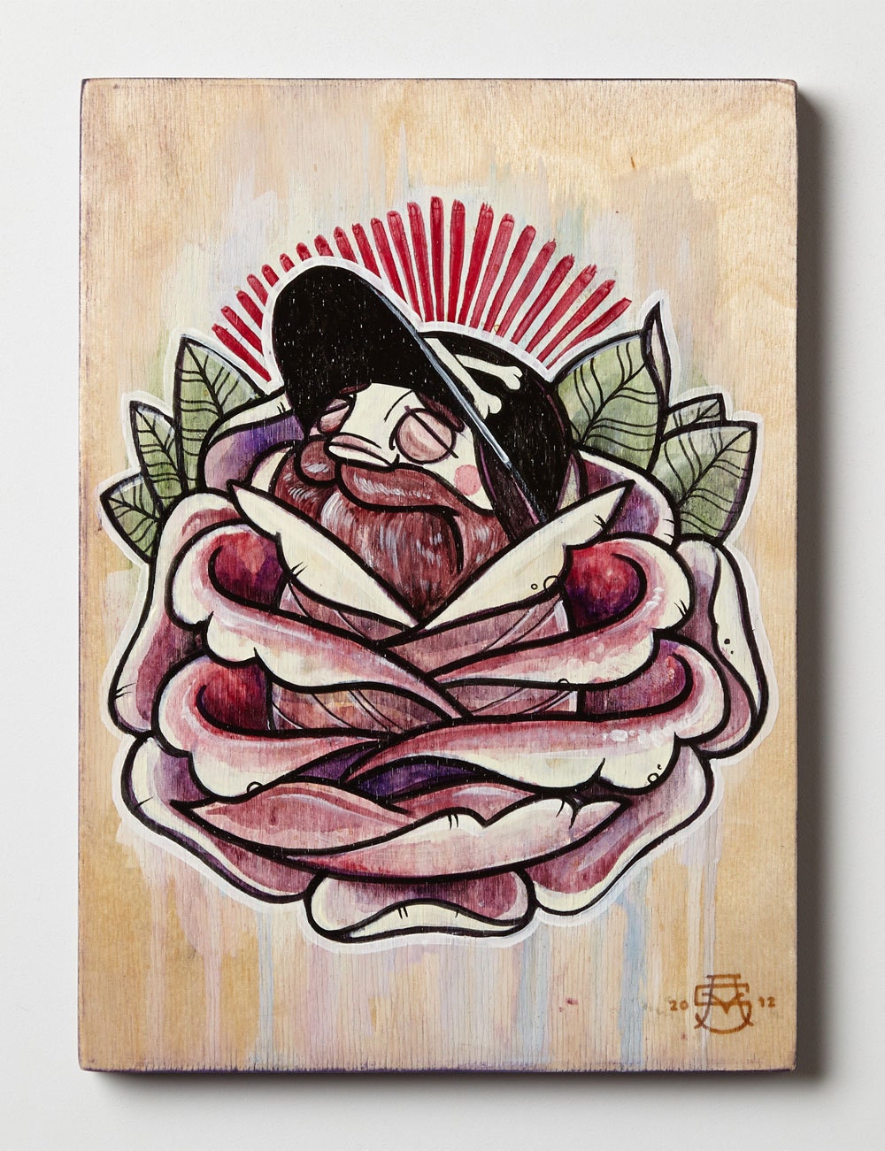 SMELL THE ROSES - Acrylic Painting