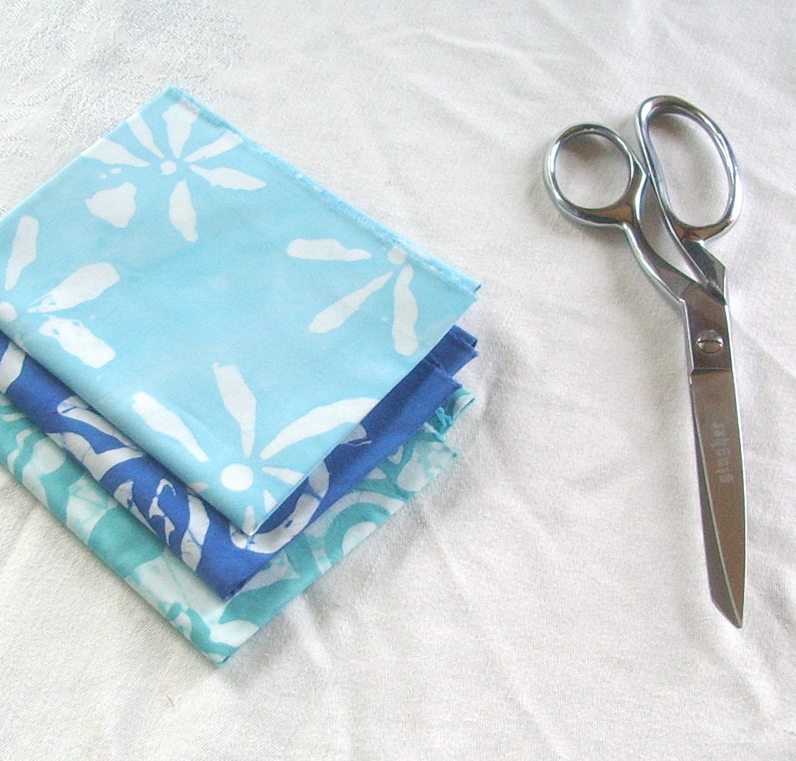 quilting cotton 3 fat quarters hand printed batik