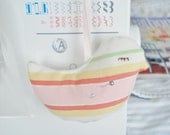Last one - rainbow striped pin cushion or nursery decor