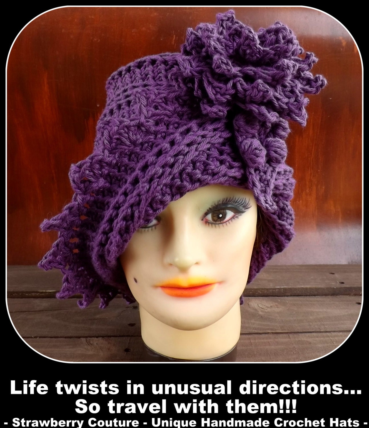 Instant Download Crochet Pattern - Crochet Hat Pattern PDF for the Lauren Cloche Hat - Cotton Cloche Hat - Permission To Sell