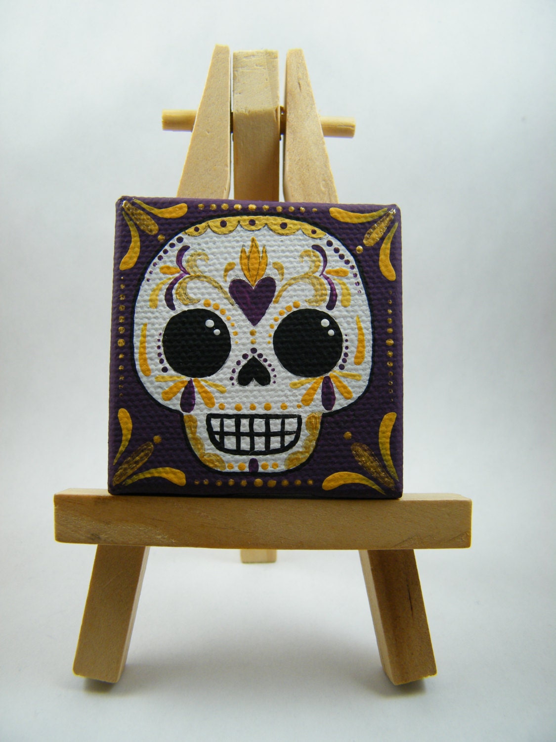 Sugar Skull Mini Canvas Painting